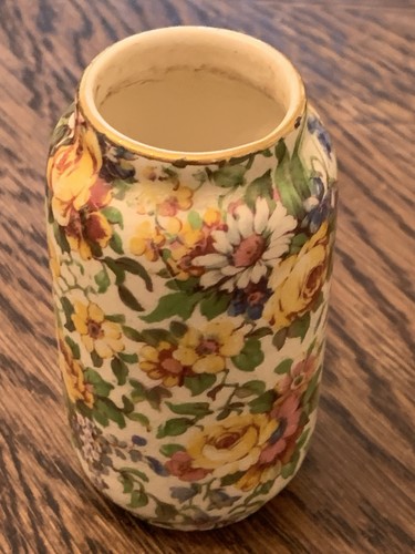 Vtg miniature vase ceramic - vase,