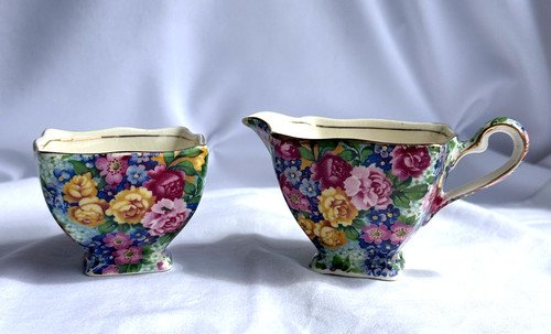Vintage julia chintz - creamer, &