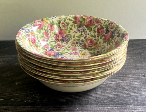 Vintage chintz set royal - set,